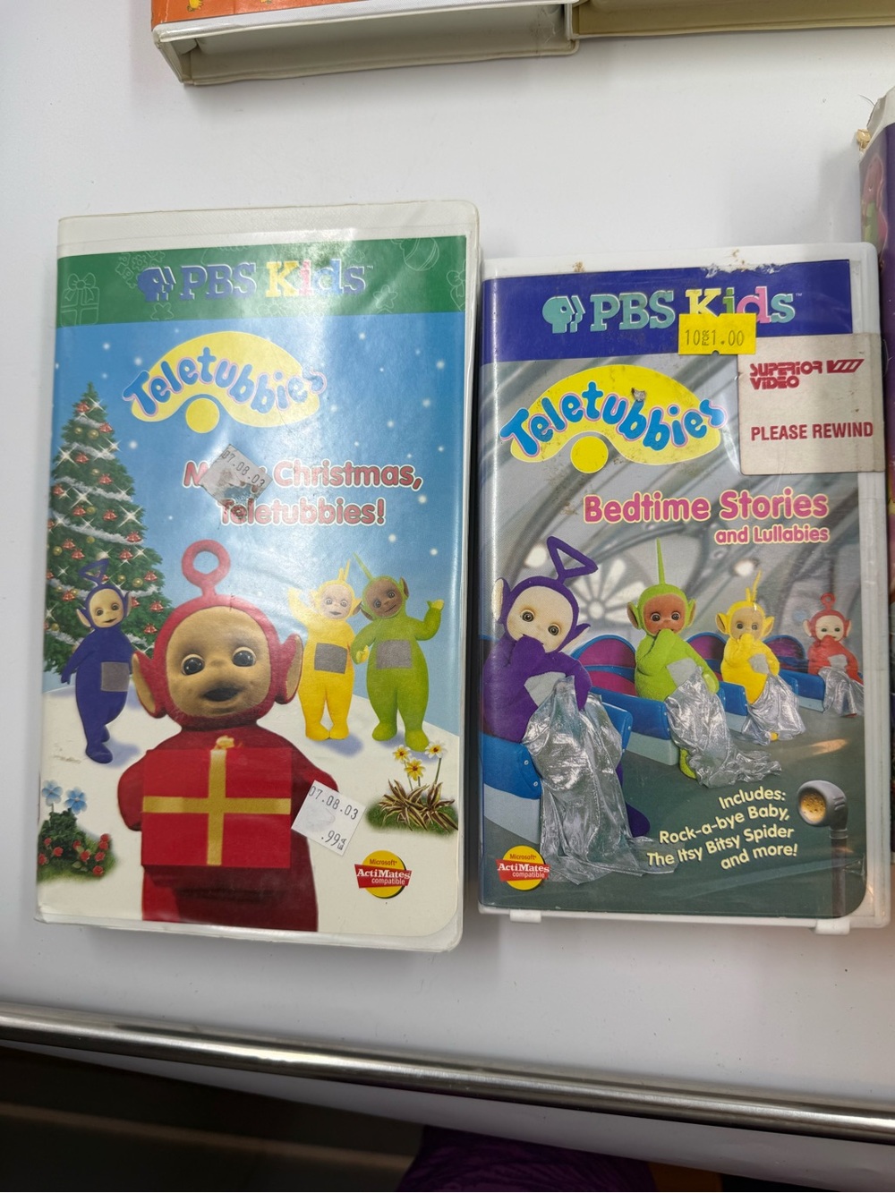 Teletubbies vhs x 2 Merry Christmas & bedtime stories